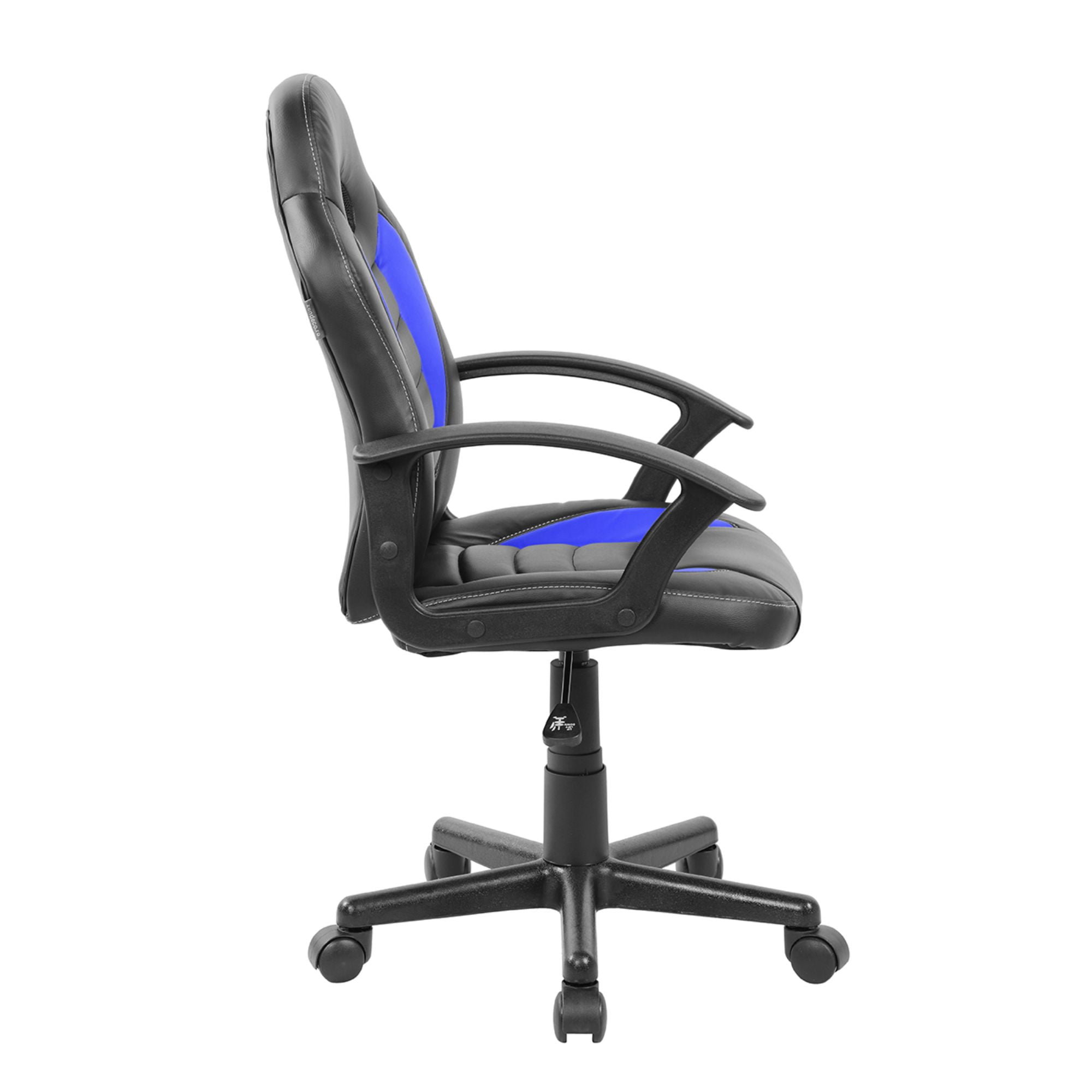 Techni Office Solutions 35.25" Black and Blue Techni Mobili Kid's Gaming and Student Racer Chair