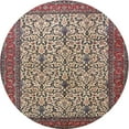 thumbnail image 1 of Ahgly Company Indoor Round Traditional Light French Beige Brown Persian Area Rugs, 4' Round, 1 of 6