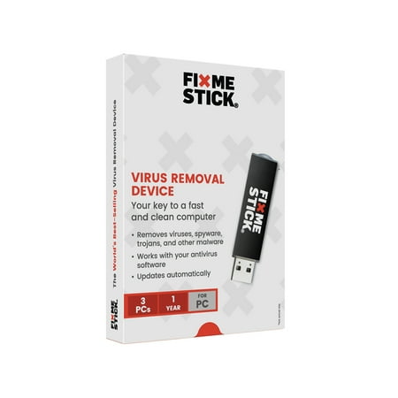 FixMeStick - Virus Removal Device - Unlimited Use on up to 3 PCs