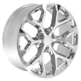 thumbnail image 4 of OE Wheels CV98B 24 Inch Rim Fits Silverado 1500 Snowflake Style 6x139.7 24x10 Chrome - Hollander 5668 (1), 4 of 5