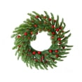 thumbnail image 3 of Aurorax Christmas Wreaths for Front Door,Indoor Christmas Wreath Decorations with Christmas Balls Rustic Green Winter Hanging Wall Decor for Mantel Window, 3 of 7