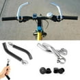 thumbnail image 3 of Bike Bar Ends,Mountain Bike Handlebar Ends, Bicycle Handlebar,Aluminum Alloy Bike Bar Ends,Road Bicycle Handlebar, Bar End,Bike Accessories,Bar Ends For Mountain Bike 1 Pair(Black), 3 of 9