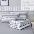 thumbnail image 2 of PERFEMET Boho Aztec Comforter Set Full Size,7 Pieces Grey Bohemian Bedding Set Geometric Stripe Bedding Comforter,Soft Microfiber Bed Set for Bedroom Decor, 2 of 7