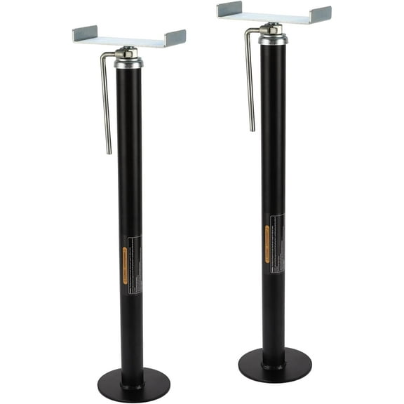 RV Slide Out Support Trailer Stabilizer Jacks, RV Camper Accessories for Travel Trailers - 15" to 26" - 5000 Lbs Each - Pack of 2