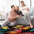 Butterfly Polyester RightAngle Floor Mat Durable Rug for Home or