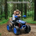 thumbnail image 5 of Roromall 24V Electric ATV, 2 Seater Electric Car for Kids, 4-Wheeled Dirt Quad Car with Powerful Motor Off-Road Vehicle with High Low Speed, Ride On ATV for Boys and Girls, 5 of 7