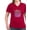 Garnet, variant on CafePress - Ukraine Kiev Flag Coat Of Arms Home East G T Shirt - Women's V-Neck Dark T-Shirt