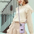 thumbnail image 5 of For iPhone 14/14 Pro/14 Pro Max/14 Plus Case Cover,Shockproof Luxury Leather Back Card Pocket Crossbody Case With Long Lanyard, 5 of 5