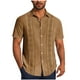 thumbnail image 2 of Blusa y camisa de manga corta con cuello vuelto Camisa casual para hombre Camisa de bolos vintage de manga corta Camisas de verano de playa cubana Camisa con botones Blusa para hombre Poliéster, 2 of 6