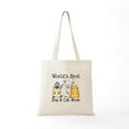 thumbnail image 6 of CafePress - World's Best Dog & Cat Mom Tote Bag - Unisex Canvas Tote Bag, Beige, 1-Piece, 6 of 7