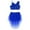 Royal Blue, variant on inhzoy Girls Lyrical Ballet Dance Leotard Tutu Dress Sequins Crop Top Mesh Irregular Skirt Dancewear