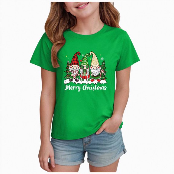 ORT Christmas Shirts for Toddler Girls Boys Kids Funny Xmas Graphic Raglan Sleeve Holiday Tops