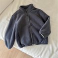 thumbnail image 5 of GigrtiJin 2T-12T Girls Fleece Lined Coats Long Sleeve Collared Coat Winter Warm Casual Zip up Going Out Coat with Pockets, 5 of 6
