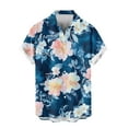 thumbnail image 5 of Cllios Mens Hawaiian Shirts Funny Tropical Graphic Beach Tops Vacation Cuban Collared Short Sleeve T-shirts Casual Button Down Bowling Shirts S-4XL, 5 of 6