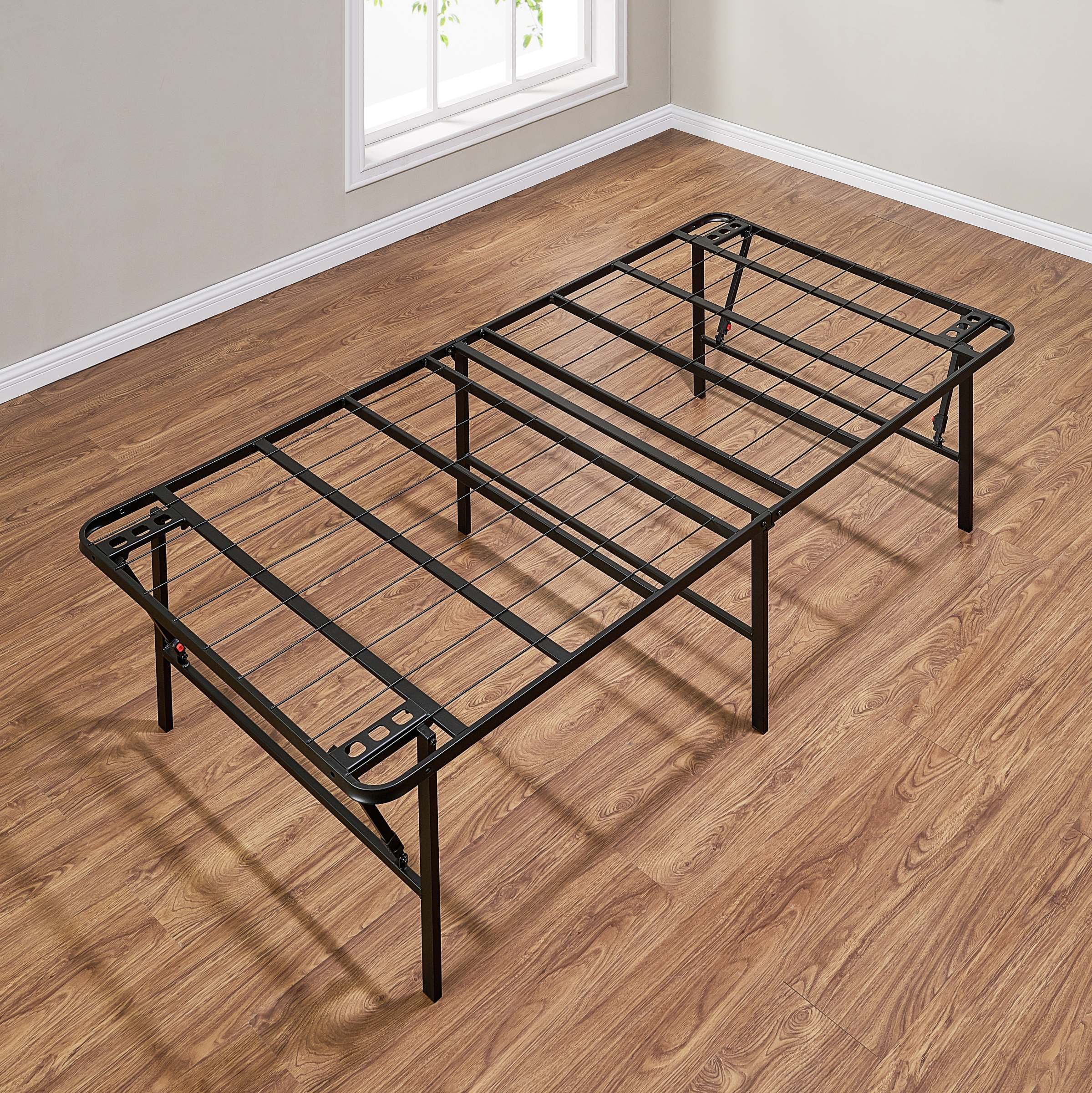Profile Foldable Steel Bed Frame, Mainstays 12 Adjustable Metal Bed Frame White Twin King