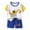 BJUTIR416-White, variant on BJUTIR Toddler Boys Clothes Set Summer Cartoon Printed Short Sleeved Tops And Shorts 2Pc Outfit Regular Fit Clothing Set Size 18-24 Months