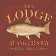 thumbnail image 2 of Marrott, Stephanie 26x26 Gold Ornate Wood Framed with Double Matting Museum Art Print Titled - Trout Sign, 2 of 4