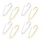 thumbnail image 1 of Pins de Broche de Seguridad de Servicio Pesado, Alfileres de Seguridad de Broche de Hierro Robusto Juego 20pcs Uso simple Colorfast Gold Silver Con 5 Agujeros para Hacer Joyas, 1 of 7