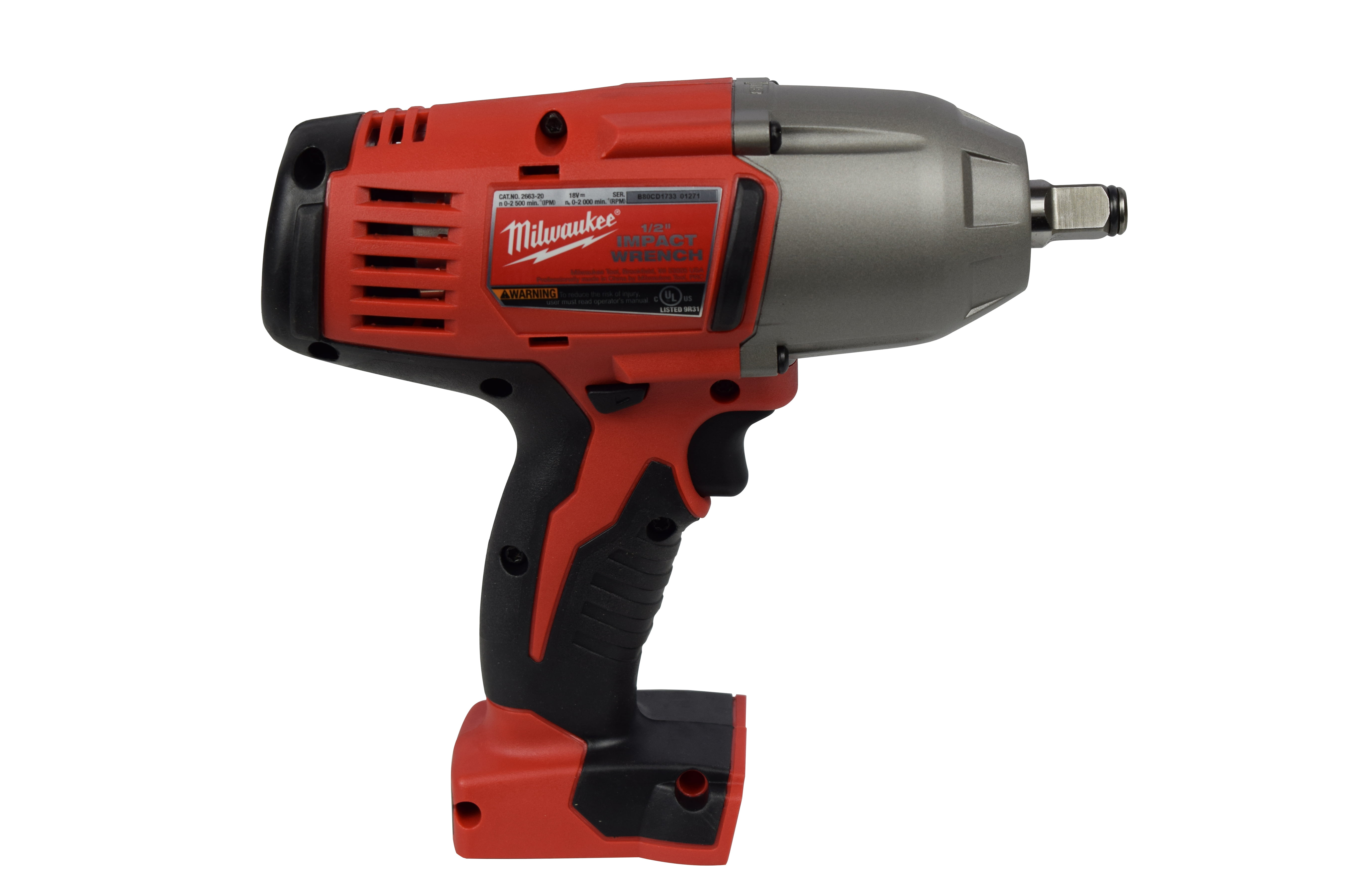 Milwaukee 2663-20 M18 18V Cordless 1/2 in for sale online Lithium-Ion Impact Wrench Tool Only 