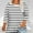 White1, variant on NominalSnug Plus Size Tops for Women 3/4 Length Sleeve Tops Boat Neck Striped Loose Fitted Tee Tunic Blouse L-5XL