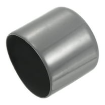 4pcs Rubber End Caps 46mm ID Vinyl Round Tube Bolt Cap Cover Protector Dark Grey