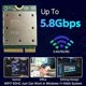 thumbnail image 5 of Tarjeta WiFi Inalámbrica Tribanda FME-865 WiFi7 Bluetooth 5.4 de Actualización, Adaptador de Red Inalámbrico de 2,4 G/5 G/6 Ghz para 11., 5 of 5
