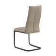 thumbnail image 6 of Milan Lilac Cantilever Side Chair w/ Diamond-Stitched Taupe Fabric - Set of 2, 6 of 8