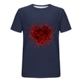thumbnail image 4 of Camisetas de Manga Larga para Hombres, Camiseta de Manga Corta de Fitness de Impresión Del Día de San Valentín, Mezcla de Algodón Casual, 4 of 8