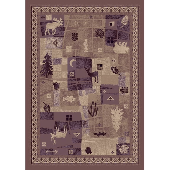 Milliken Signature Area Rug DEER TRAIL LIGHT AMETHYST Deer Trail Light Amethyst 2' 8" x 3' 10" Rectangle