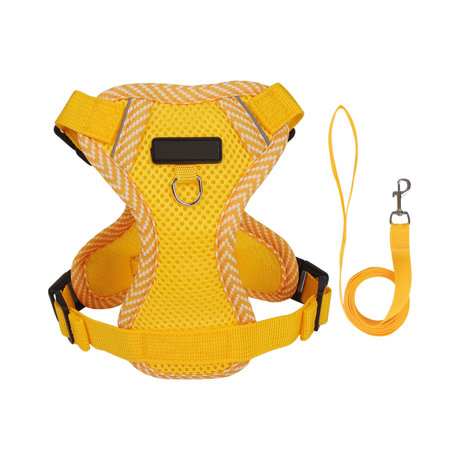 JilgTeok 5 Packs Dog and Cats Harness and Leash Sleeveless Style Pet Reflective Breathable Leash Comfortable Vest Suitable for Outdoor Cats and Dog Walking Travel Escape Proof