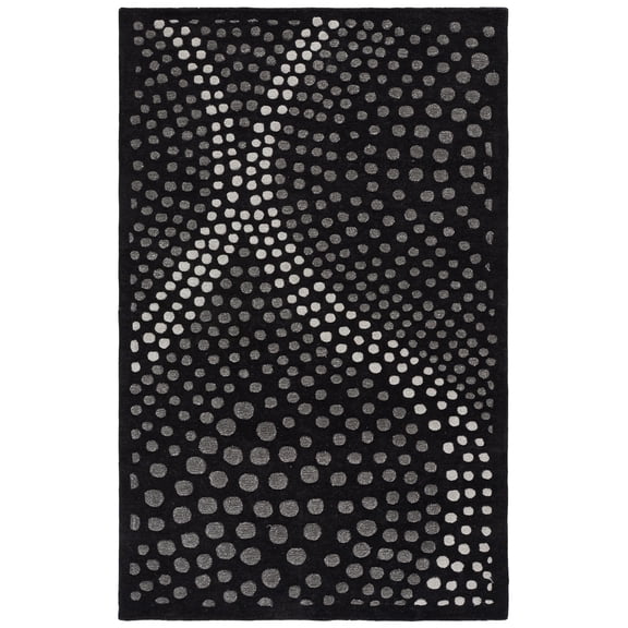 SAFAVIEH Soho Andrew Geometric Area Rug, Dark Grey, 3'6" x 5'6"