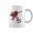 Black, variant on Heart Dab Valentines Day Soccer Player Lover For Boys Coffee Mugs