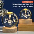 thumbnail image 1 of Precio inmejorable, luz nocturna brillante de galaxia planetaria, lámpara de astronauta con alimentación USB, lámpara de noche cálida/RGB para niños, regalo perfecto para amantes del espacio |, 1 of 8