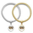 thumbnail image 1 of Feline Tigers Fierce Wings Lover Bracelet Bangle Pendant Jewelry Couple Chain, 1 of 3