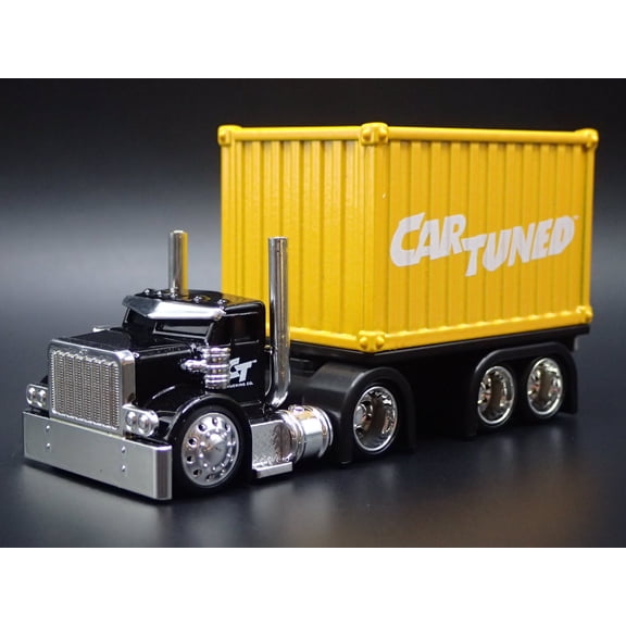 Open Box CAR TUNED SNEAKY PETE CONTAINER RIG 1:64 SCALE DIORAMA DIECAST MODEL CAR