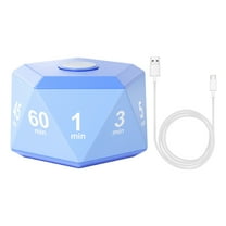 Shoreew Rotating Timer 3-Color Lights Vibrate/Ring/Silent Modes Portable 1/3/5/10/15/20/25/30/45/60 Min Settings Study Relaxation Cooking Clock Timer