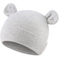 thumbnail image 3 of Cotton Newborn Baby Girls Hat Spring Newborn Boys Hat Cute Rabbit Infant Beanie, 3 of 6
