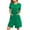 Pink, variant on Summer Nightgowns for Women Zipper up Short Sleeve Robe Lounge Mini House Dress Soft Bathrobe with Pockets