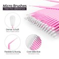 thumbnail image 5 of Eyelash Extension Microbrushes 100 Pack Navy Blue, Lash Applicator Brushes for Makeup Removal, Eyelash Glue Applicator, Precision Tip for Lash Adhesive, Crafting, Detailing Tools, 5 of 7