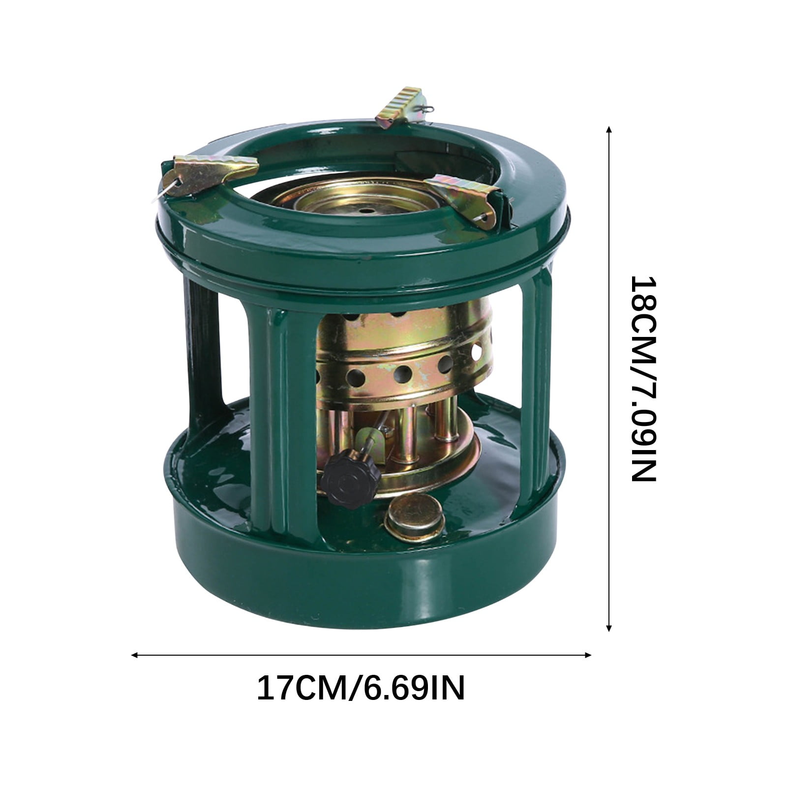Foqnuq Portable Kerosene Stove | Indoor/Outdoor Mini Heater | BBQ Cooking Stove | Camping & Home Use (None cotton core)