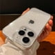 thumbnail image 2 of Funda transparente con purpurina brillante de lujo para iPhone 14 Pro Max 15 13 12 11 16 Plus X XR XS 7 8 SE, funda suave transparente a prueba de golpes, 2 of 5