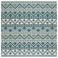 thumbnail image 6 of SAFAVIEH Veranda Luwig Southwestern Indoor/Outdoor Area Rug, 4' x 5'7", Turquoise/Blue, 6 of 10
