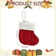thumbnail image 3 of CoreLiving Christmas Silverware Holder, Stocking Silverware Holder, Knitted Mini Stockings for Utensils, Red Christmas Dinner Decorations Set for Holiday Table Setting, Party & New Year Decor, 3 of 9