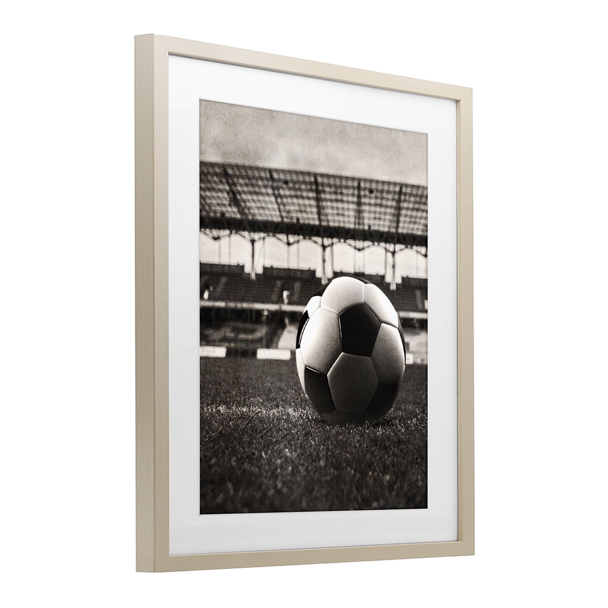 Stupell Industries Vintage Sports Soccer Birch Framed Print Under Glass, design by Marcus Prime