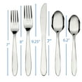 thumbnail image 3 of Mainstays Breck 20-Piece Stainless Steel Silver Flatware Set, Service for 4 Adults, 3 of 9