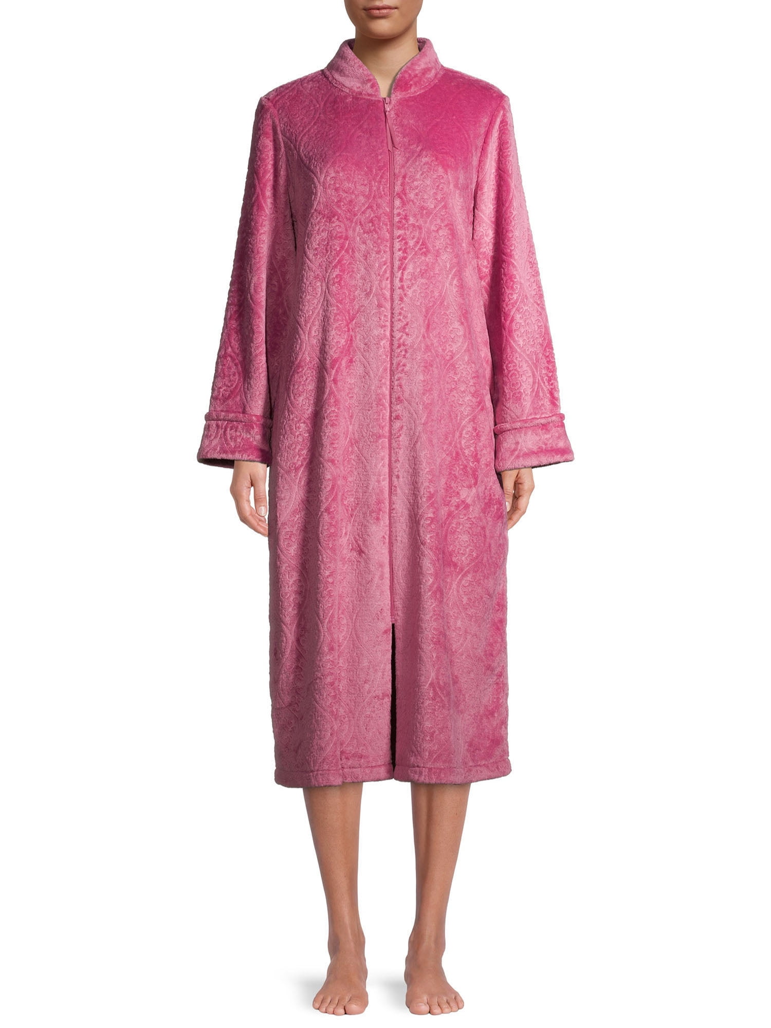 Secret Treasures Women's and Women's Plus Traditional Front Zip Robe