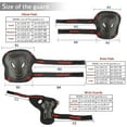 thumbnail image 3 of CoastaCloud Kid's Childrens Adults Teens 6PCS Wrist Elbow Knee Pads Safety Skateboard Roller Cycling Blading for Bicycle Gear Guard Inline Skating, Skateboard, Scooter, 3 of 7