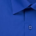 thumbnail image 3 of Boy's P300JABR Solid Poplin Long Sleeve Dress Shirt - French Blue - 8, 3 of 3