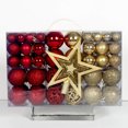 thumbnail image 1 of Juego de adornos navideños baratos, venta al por mayor, personalizados de lujo, adornos navideños decorativos, decoración, bolas de Navidad impresas inastillables, 1 of 3