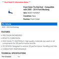 thumbnail image 2 of Front Outer Tie Rod End - Compatible with 2005 - 2014 Ford Mustang 2006 2007 2008 2009 2010 2011 2012 2013, 2 of 2